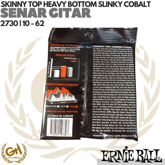 ERNIE BALL 2730 SKINNY TOP HEAVY BOTTOM SLINKY COBALT, 10 - 62