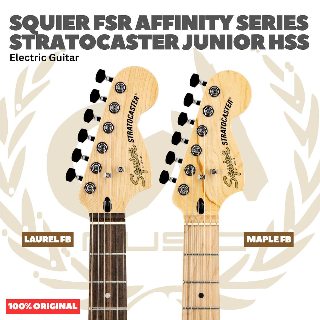 Squier FSR Affinity Series Stratocaster Junior HSS Electric Guitar - Gitar Listrik Elektrik Original Asli