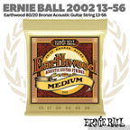 Ernie Ball 2002 Earthwood 80/20 Bronze Acoustic Guitar Strings, 13-56