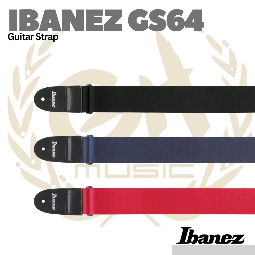 Ibanez GS64-BK Guitar Strap - Strep Gitar Bass