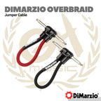 DiMarzio EP17J Jumper Cable Overbraid Right Angled - Kabel Efek