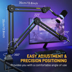 Maono BA37 Microphone Boom Arm Stand - Stand Mic Jepit Meja