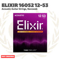 ELIXIR 16052 Nanoweb Phosphor Bronze Acoustic Guitar Strings 12-53 - Senar Gitar Akustik