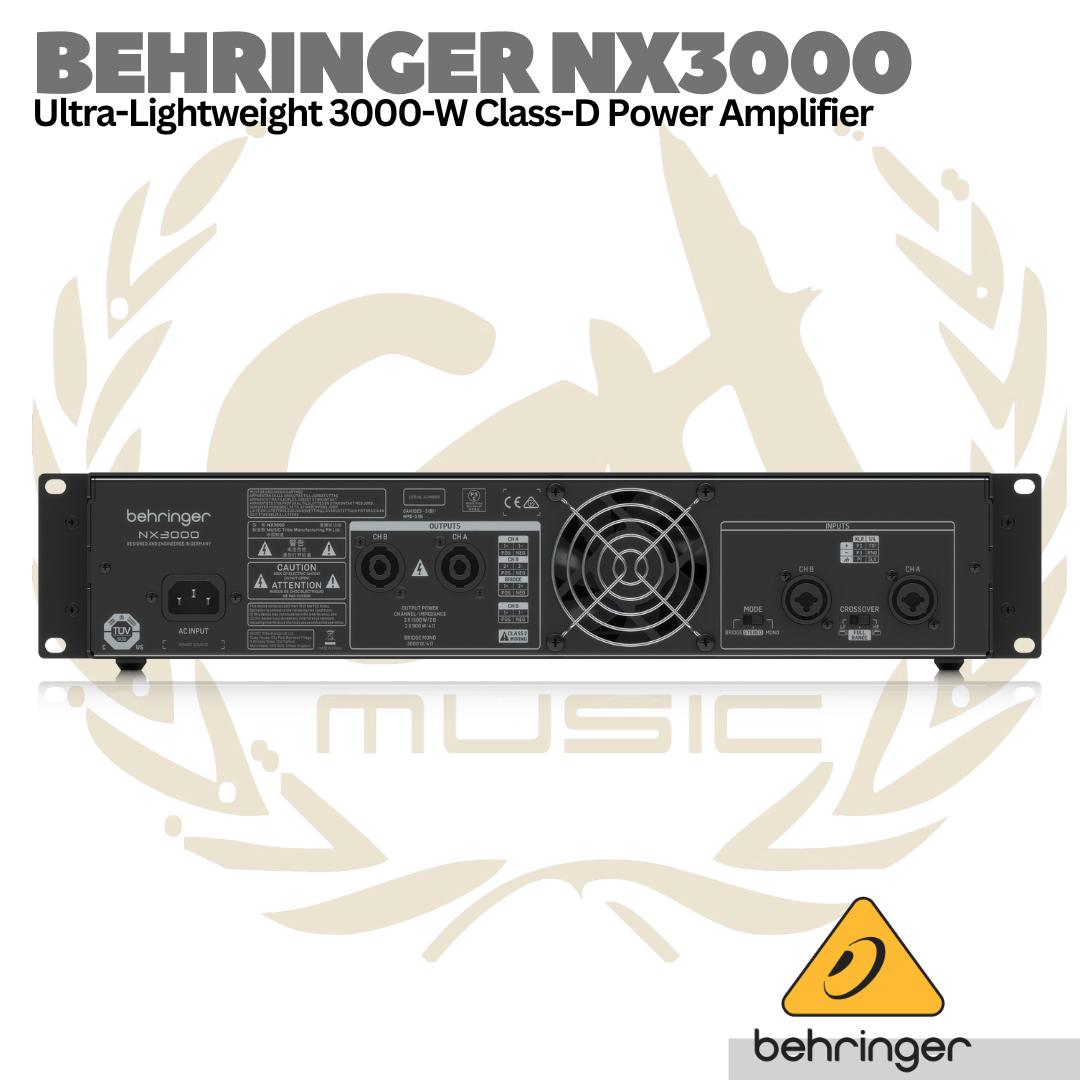 Behringer NX3000 Ultra-Lightweight 3000-Watt Class-D Power Amplifier