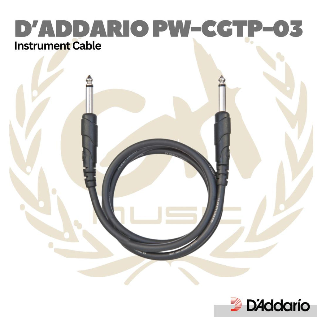 D'Addario PW CGTP 03 3 Inch Straight Classic Series Patch Cable - Jumper Efek