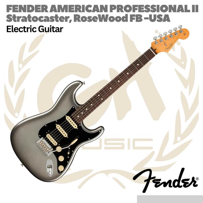 Fender American Professional II HSS Stratocaster Electric Guitar RW