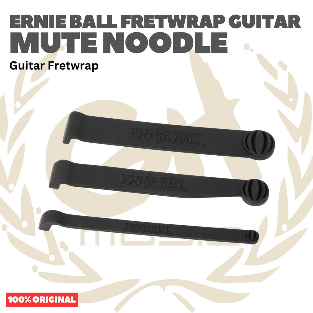 Ernie Ball Fretwrap Guitar Mute Noodle - Gitar String Dampener Peredam Senar