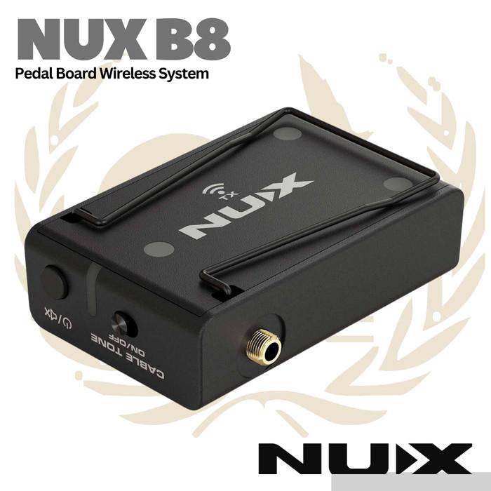 NUX B8 2.4Ghz Pedalboard Wireless System - Digital B-8 Gitar Bass