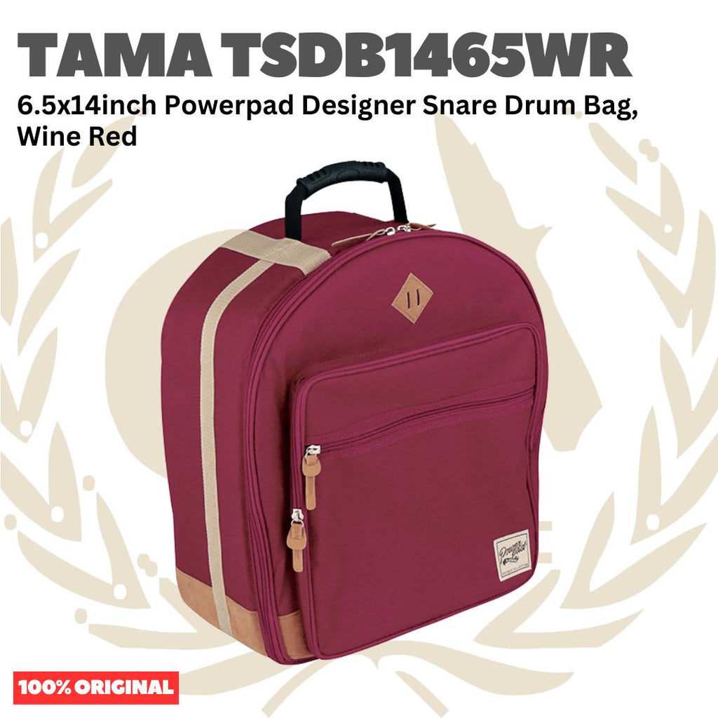 TAMA TSDB1465 6.5x14inch Powerpad Designer Snare Drum Bag - Tas Snare Drum Original Asli