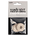 ERNIE BALL RUBBER STRAP BLOCKS 4 Packs | Pelindung Strap Gitar Bass