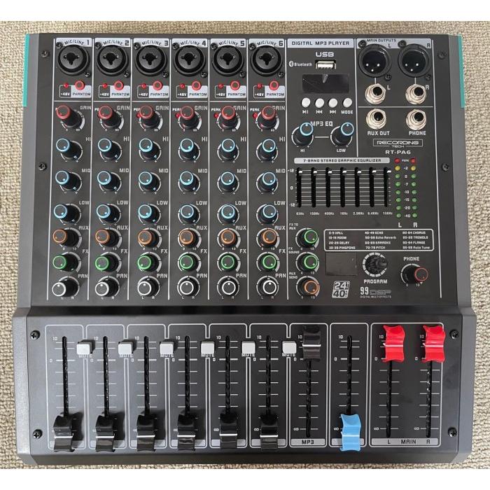 Recording Tech RT-PA6 Professional Stereo Mixer | RT PA 6 - RT PA6