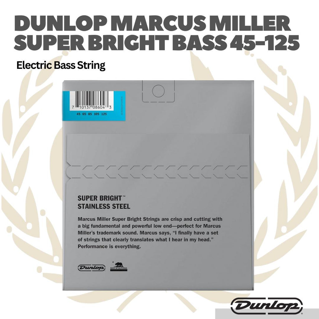 Dunlop MARCUS MILLER DBMMS45125 SUPER BRIGHTBASS STRINGS 5-STRING 45-125