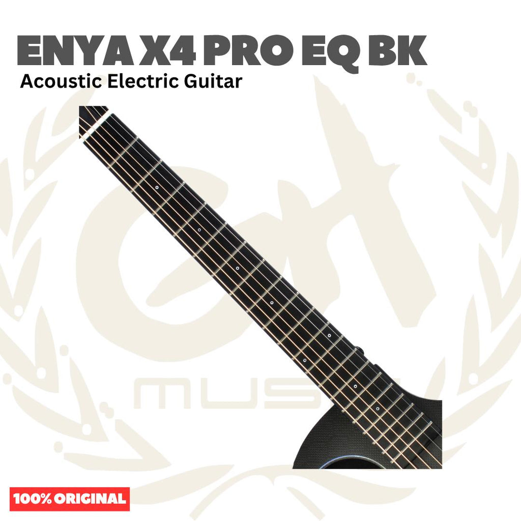Enya X4 Pro EQ BK Carbon Fiber Acoustic Guitar - Gitar Akustik