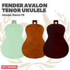 Fender Avalon Tenor Ukulele, Walnut FB - Ukulele 4-senar Original Asli