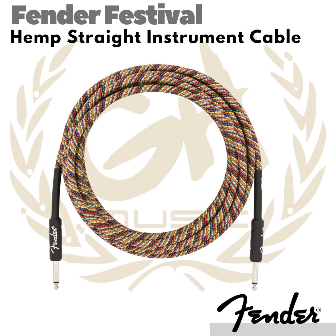 Fender Festival Hemp Straight Instrument Cable | Kabel Gitar Instrumen