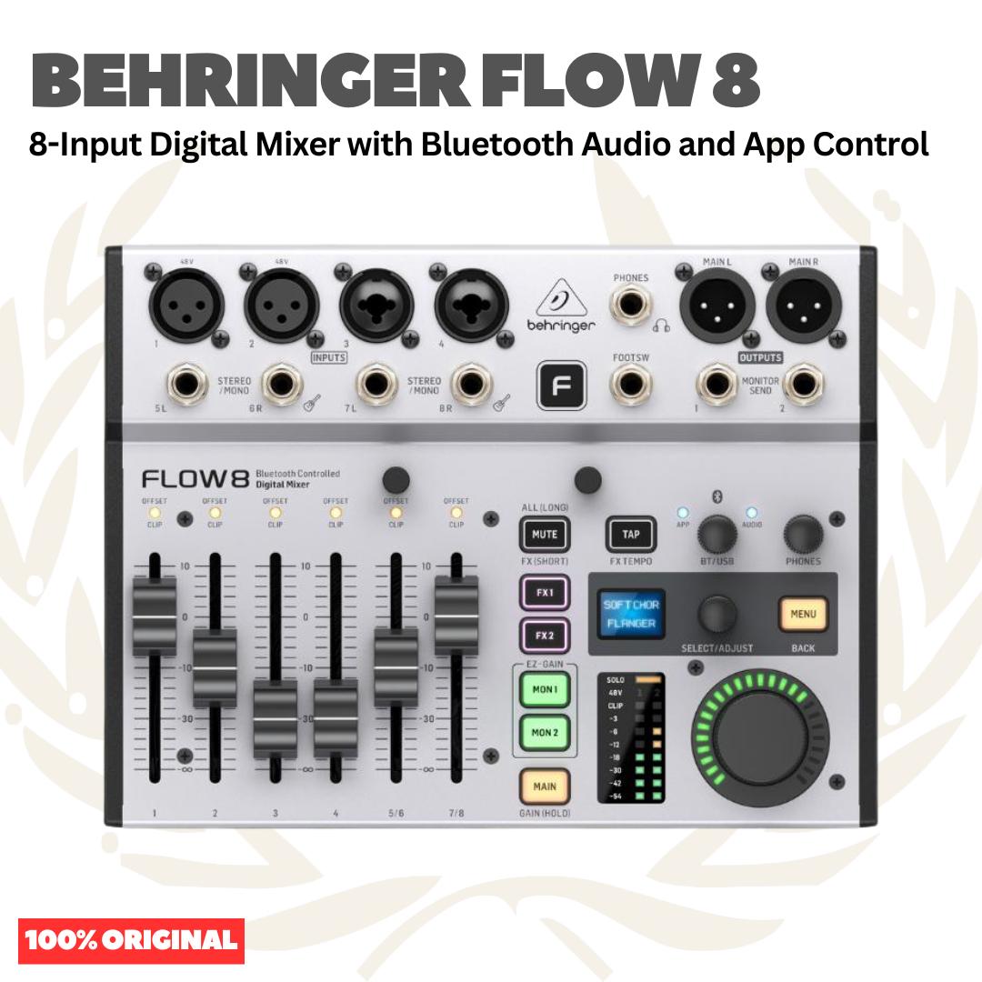 BEHRINGER FLOW 8 MULTITRACK DIGITAL MIXER & AUDIO INTERFACE/SOUNDCARD FLOW8
