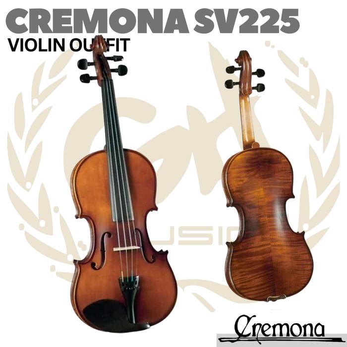 CREMONA SV-225 Violin Outfit | Biola 1/4 1/2 3/4 4/4 Size SV225