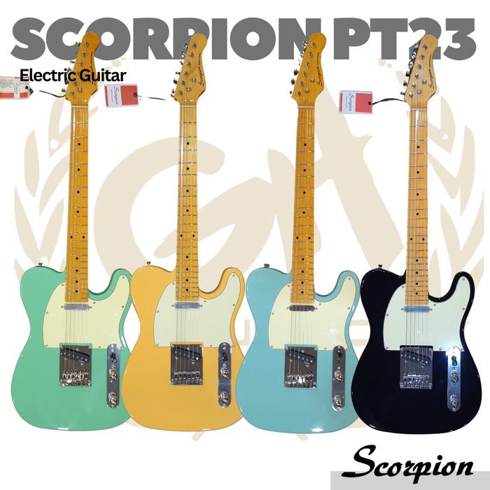 SCORPION PT23 Premium Series Electric Guitar | Gitar Telecaster Tele - BK