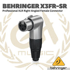 Behringer X3FR Professional XLR Right-Angled Female Connector - Jack XLR Female Angled 3 Pin X3-FR