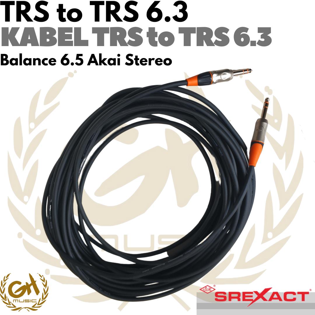 SREXACT TRS to TRS 6.3 Cable - Kabel Balance 6.5 Akai Stereo