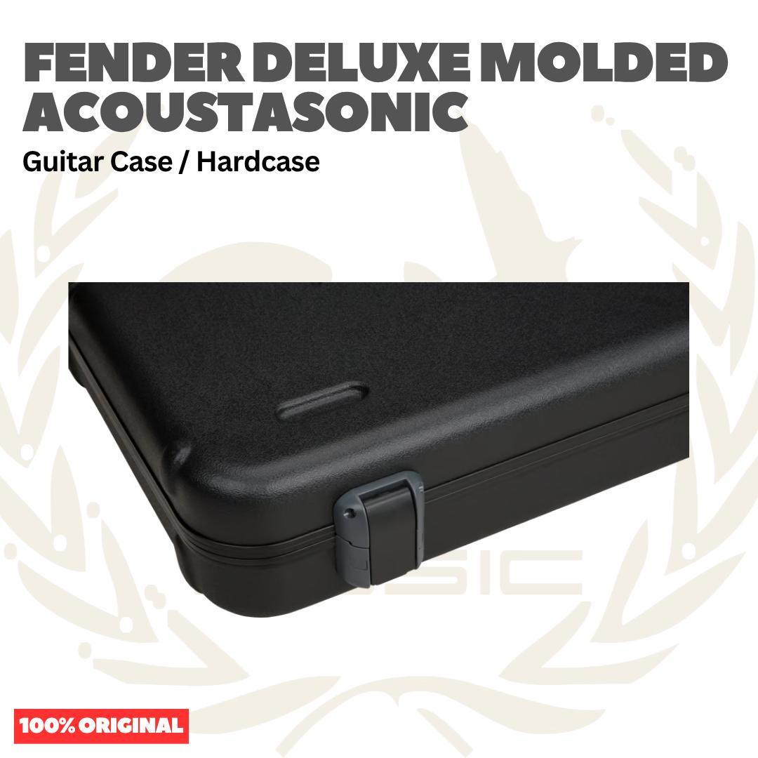 Fender Deluxe Molded Acoustasonic Guitar Case - Hard Case Gitar