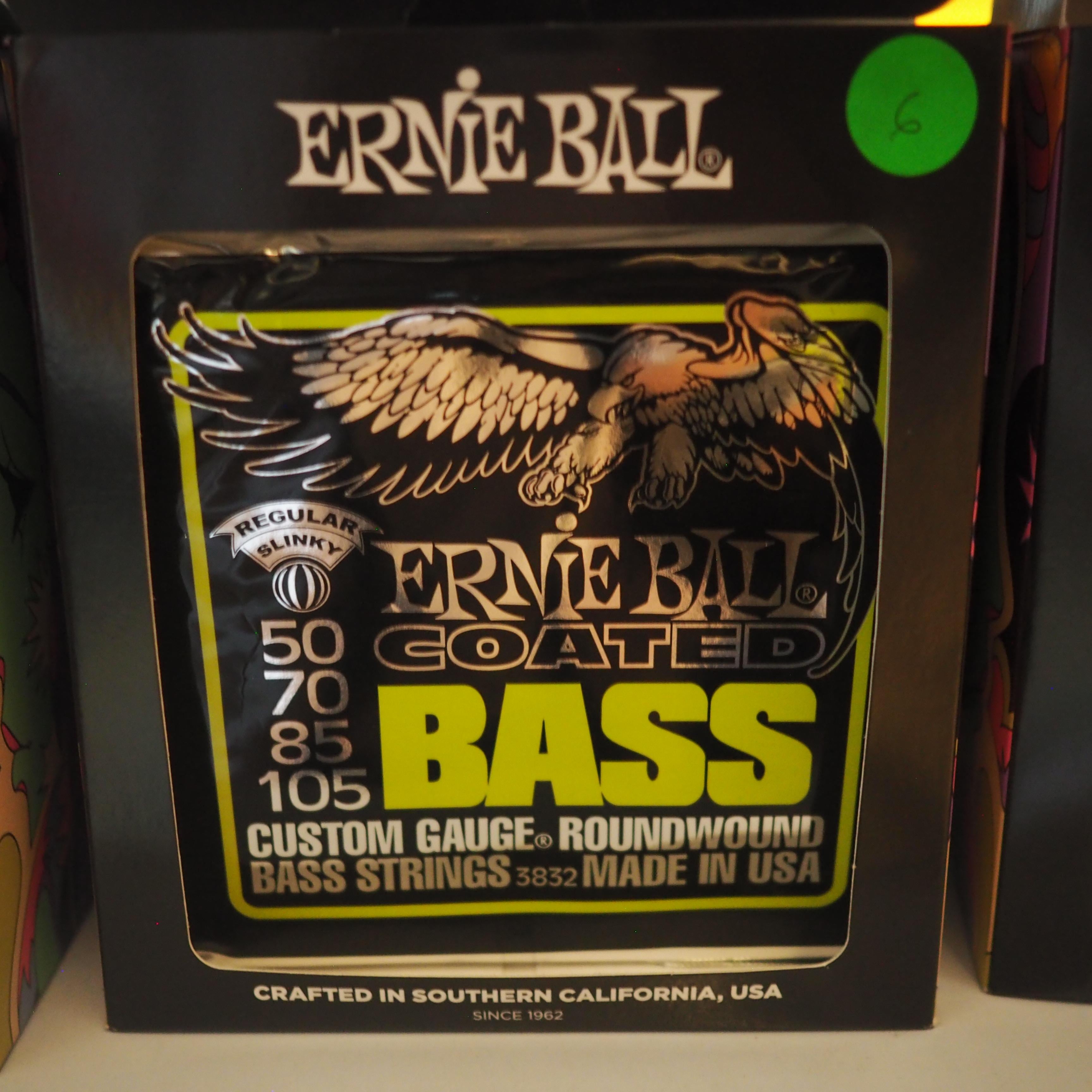 ERNIE BALL 3832 Regular Slinky Coated Electric Bass Strings 50-105