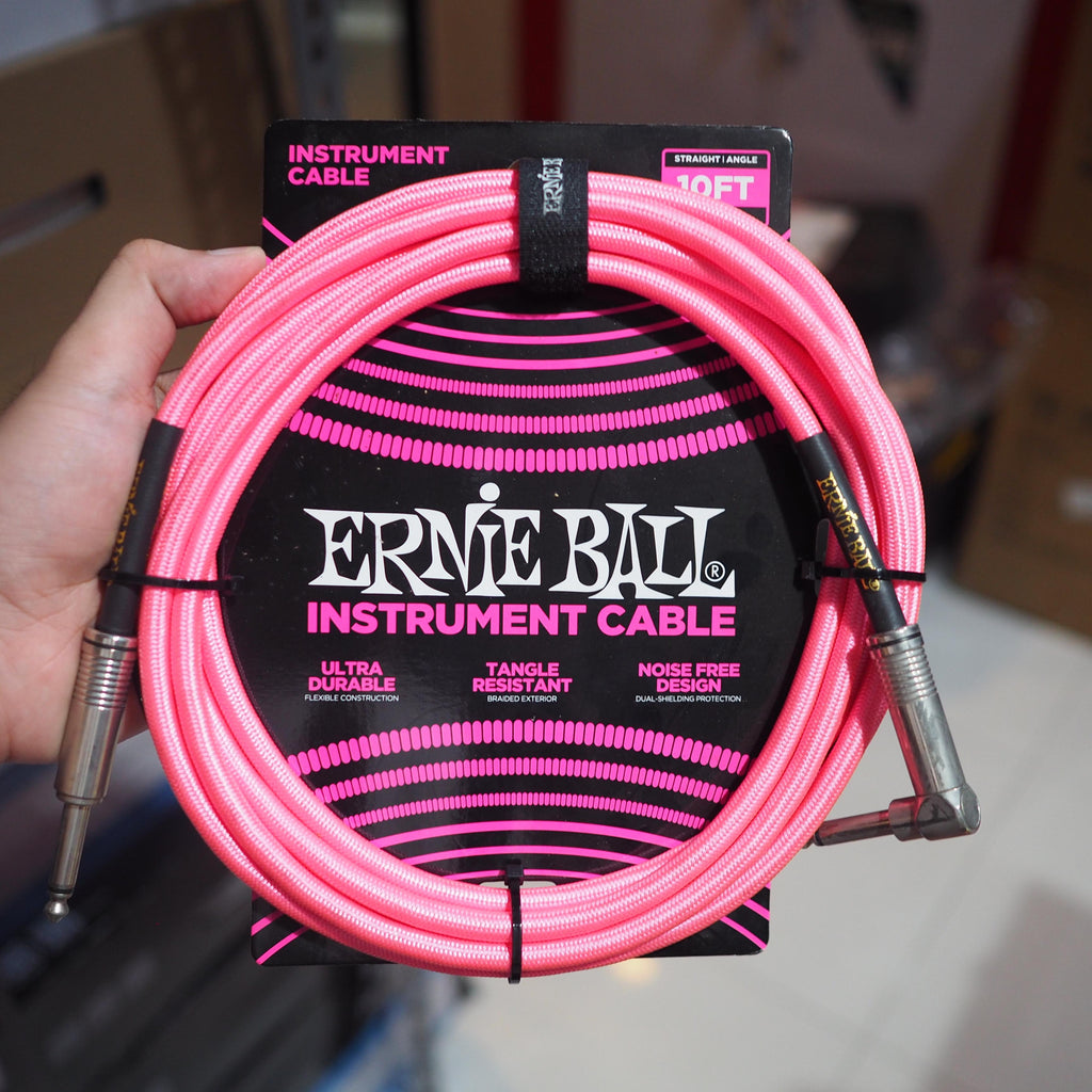 ERNIE BALL BRAIDED Straight Angle Instrument Cable | Kabel Jack Gitar
