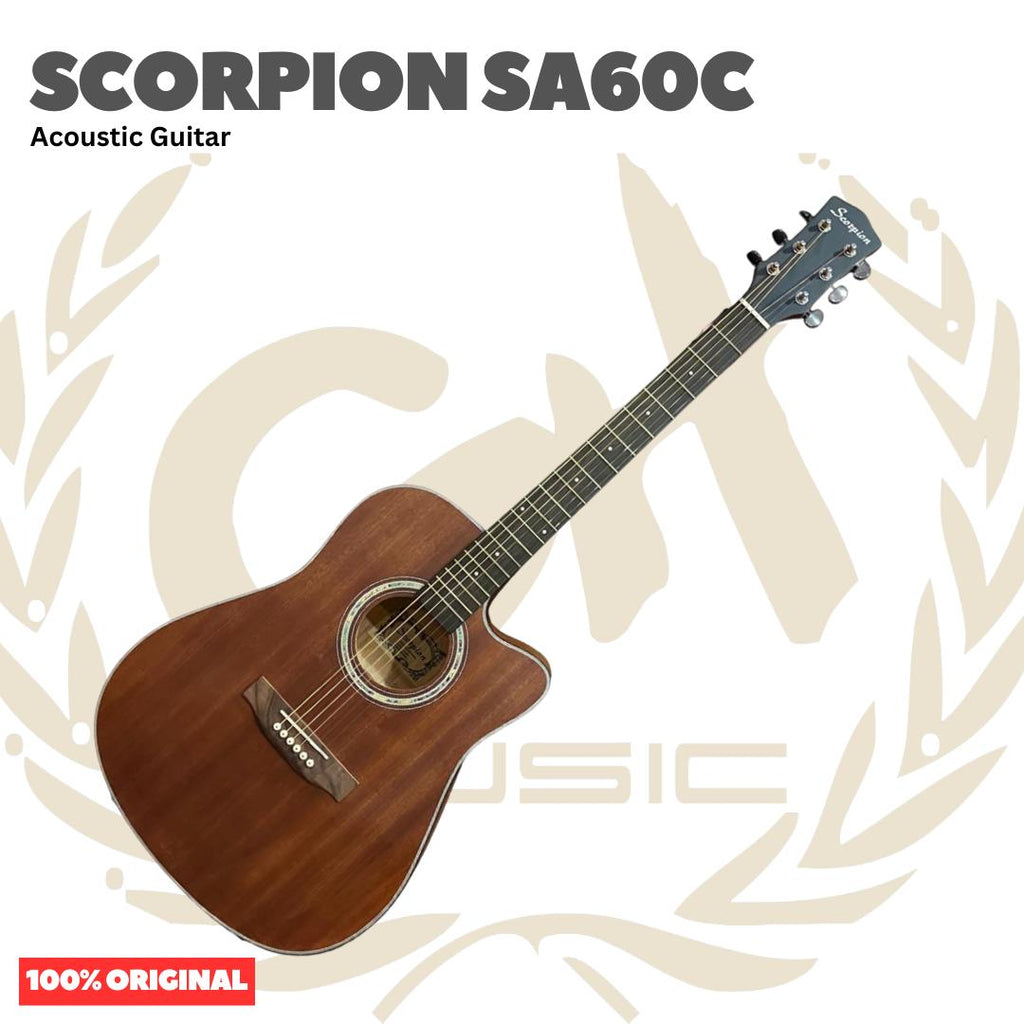 Scorpion SA60 Series Acoustic Guitar - Gitar Akustik SA 60 Original Asli
