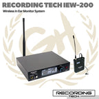RECORDING TECH IEW-200 Wireless Stereo In Ear Monitoring System IEW200