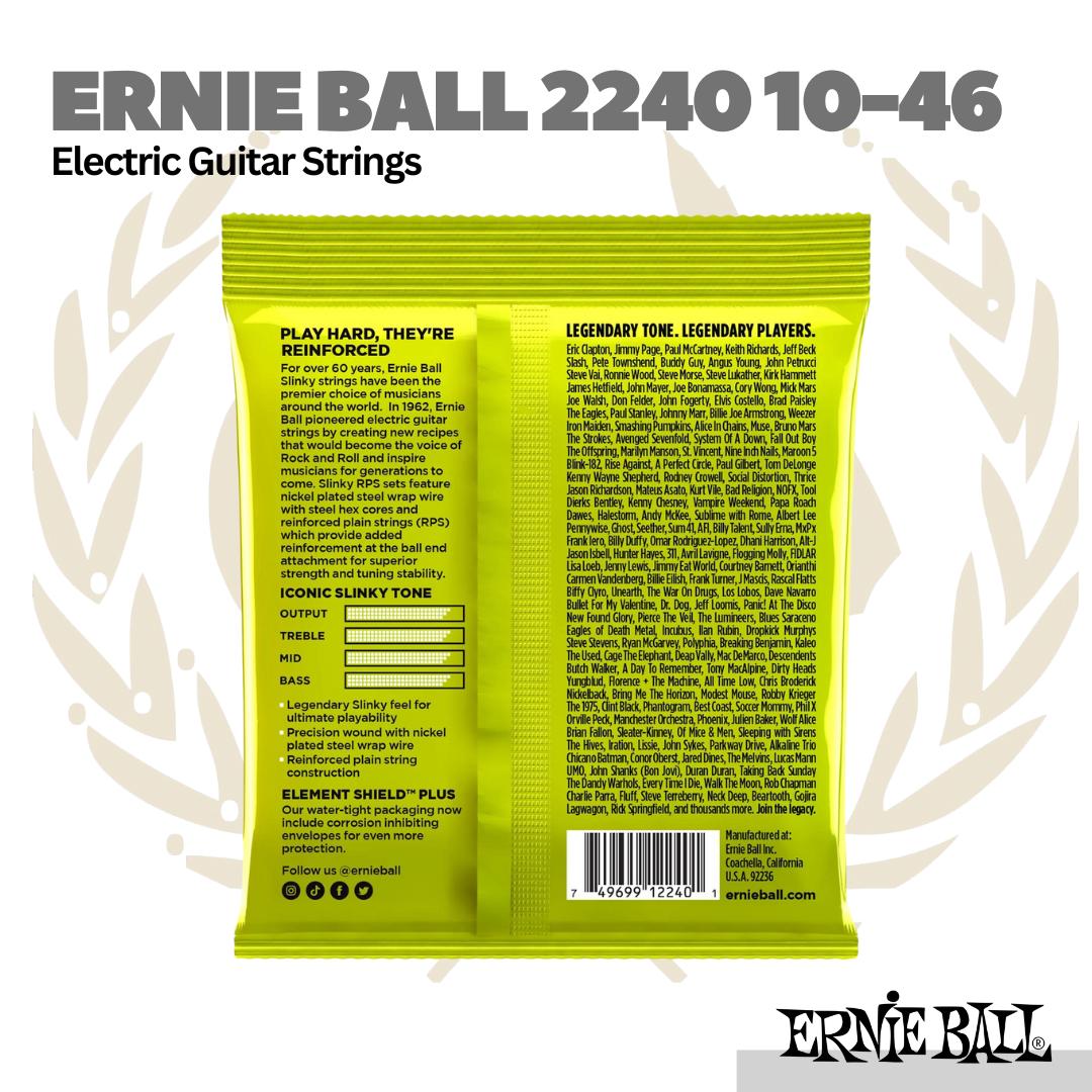 Ernie Ball 2240 Electric Guitar Strings, 10-46 - Senar Gitar Elektrik