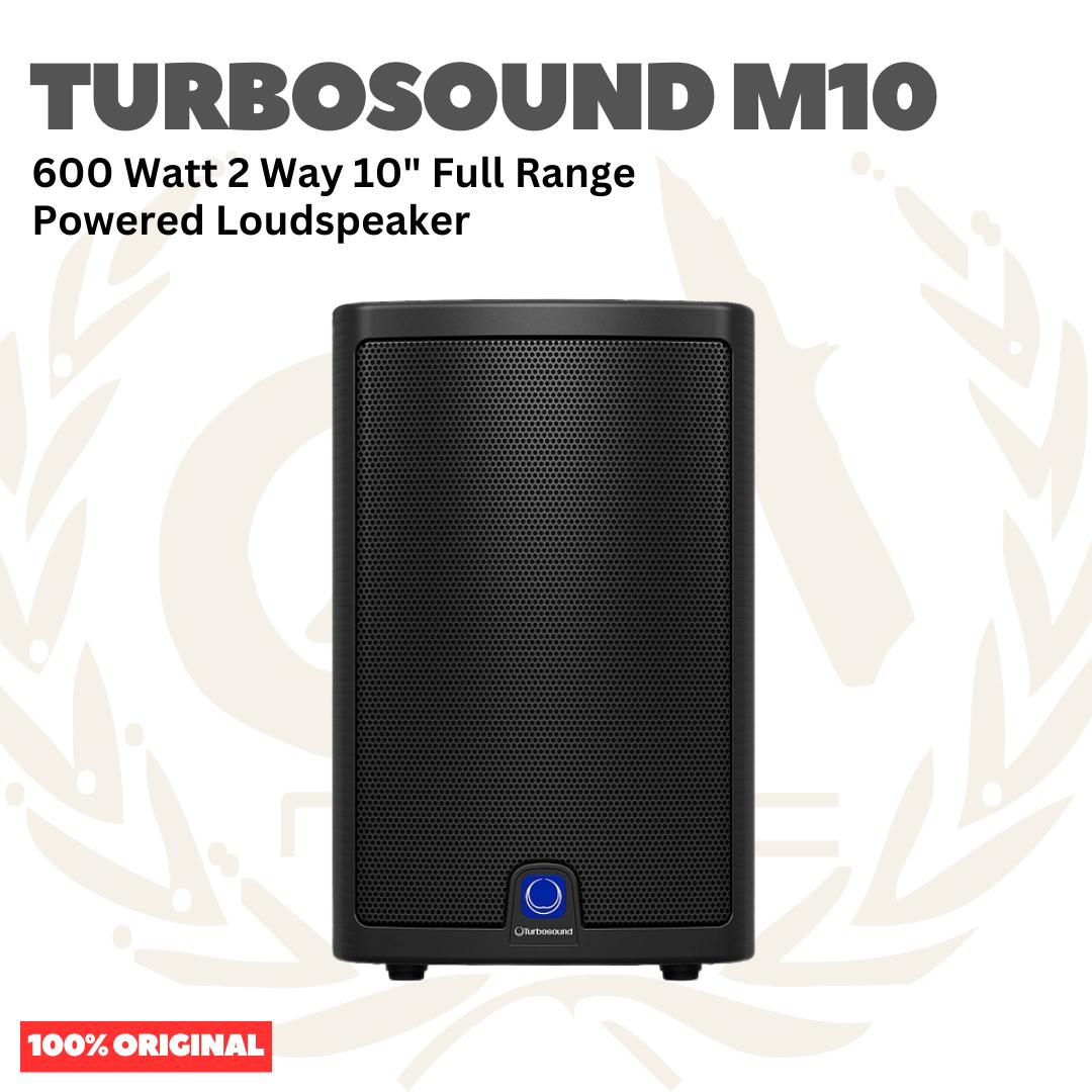 Turbosound Milan M10 600 Watt 2 Way 10" Full Range Powered Loudspeaker Portable - Speaker Aktif Portabel