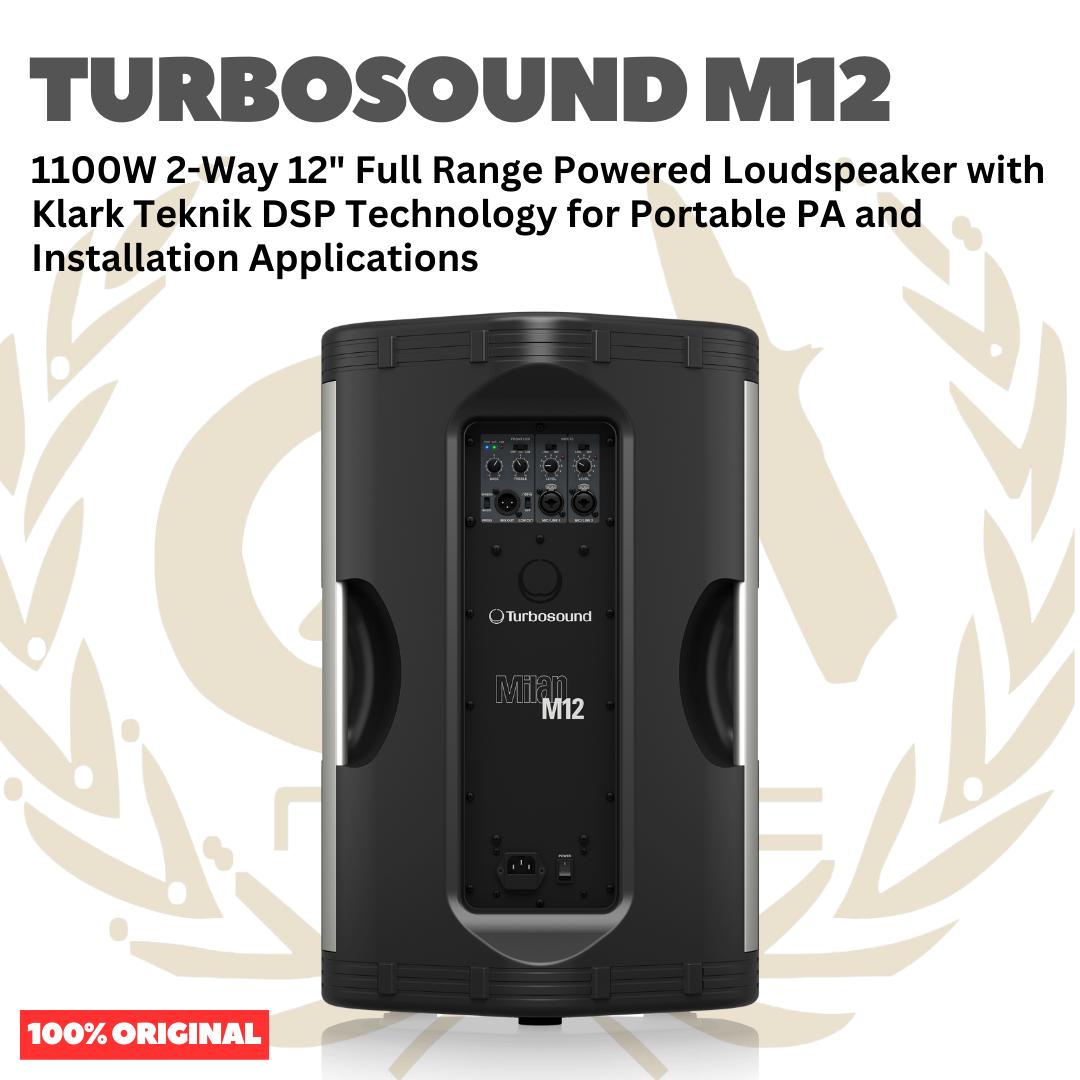 TURBOSOUND Milan M12 1100W 2-Way 12inch Full Range Powered Loudspeaker - Speaker Aktif M 12