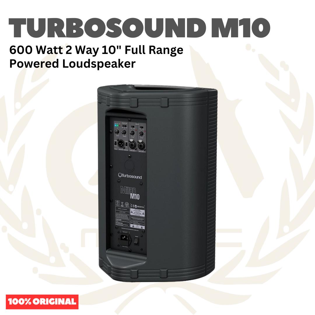 Turbosound Milan M10 600 Watt 2 Way 10" Full Range Powered Loudspeaker Portable - Speaker Aktif Portabel