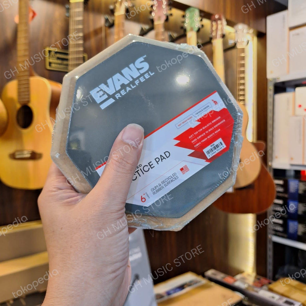 EVANS RF Double Sided Practice Pads | Drum Pad latihan Real Feel