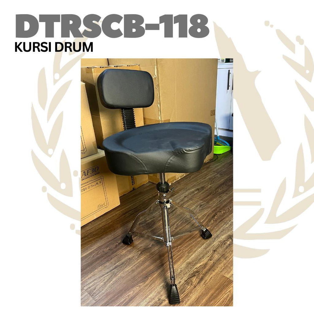 Kursi Drum DTRSCB-118 Drum Throne with Back Rest | Bangku Drum Senderan Sandaran DTRSCB118