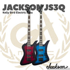 Jackson JS Series Kelly Bird Bass JS3Q Guitar, Amaranth FB - Bass Elektrik