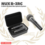 NUX B-3RC 2.4GHz Wireless Microphone System - B3RC Mic Dynamic Mikrofon Genggam Original Asli dengan Audio 24-bit dan Latensi Ultra Rendah