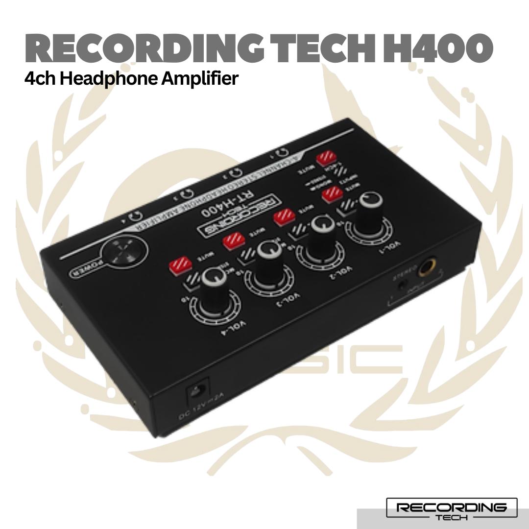 Recording Tech RT-H400 - Headphone Amplifier Distributor 4 Channel