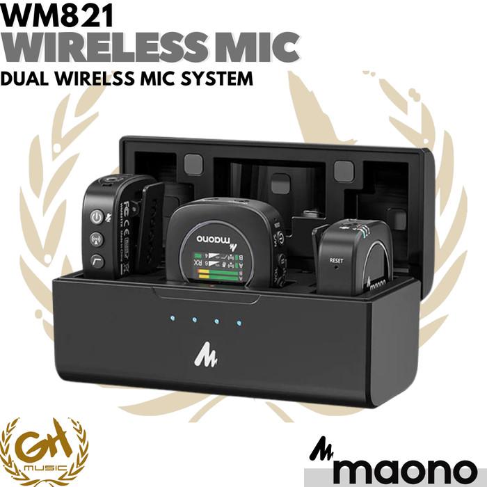 Maono WM821 Dual Wireless Microphone System - Mic Wireless
