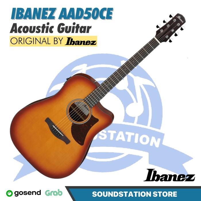 Ibanez Advanced Acoustic AAD50CE Acoustic Guitar - Gitar Akustik
