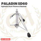 Paladin SD60 Hydraulic Drum Throne w/ Backrest - Kursi Bangku Drum SD-60