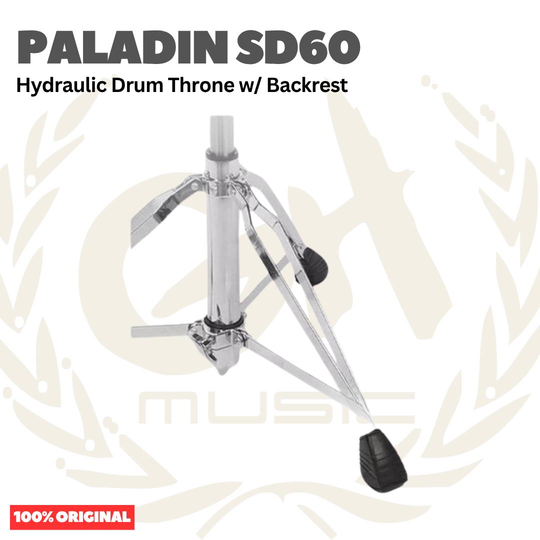 Paladin SD60 Hydraulic Drum Throne w/ Backrest - Kursi Bangku Drum SD-60