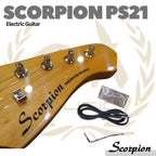 SCORPION PS21 Premium Series Electric Guitar | Gitar Listrik Strato - BK