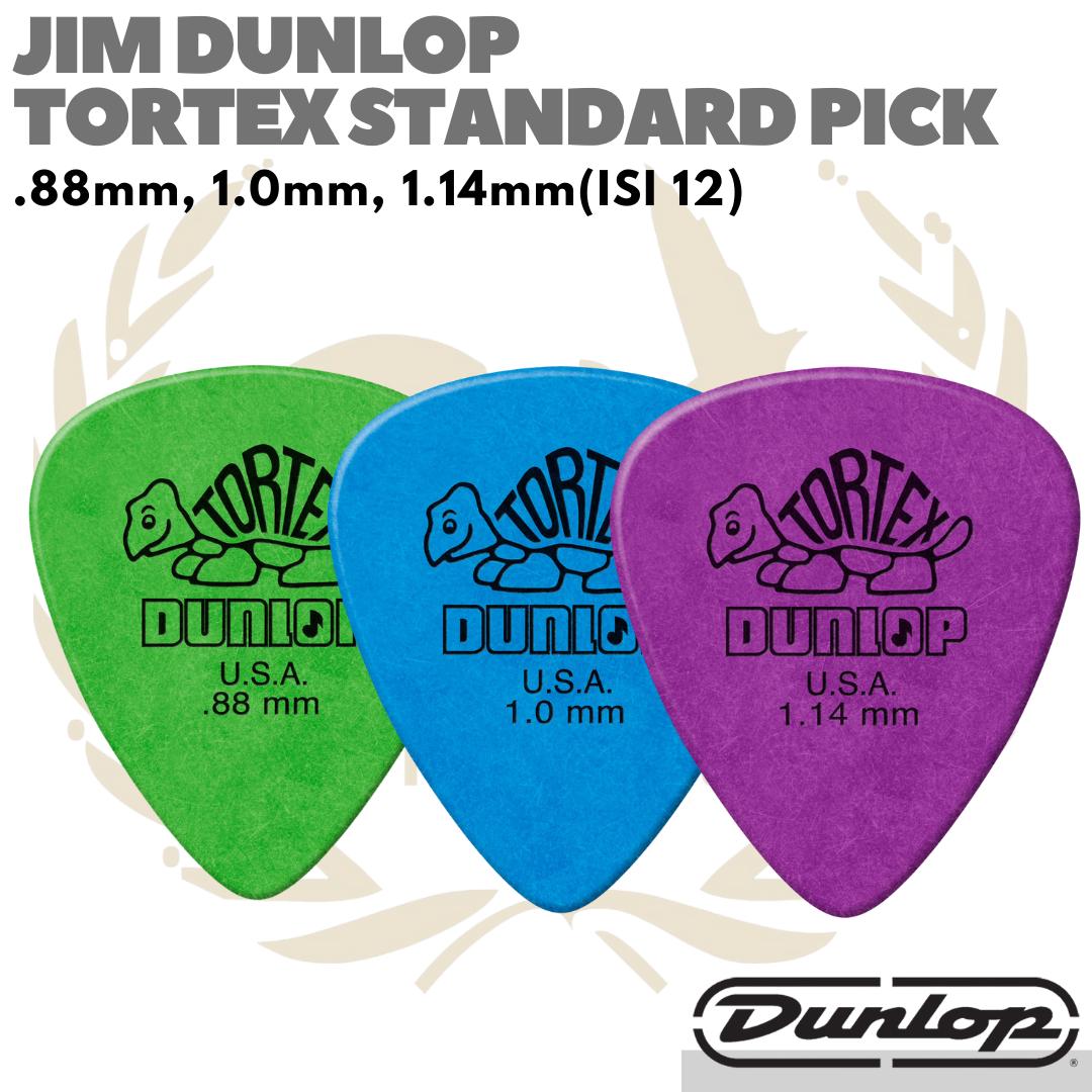JIM DUNLOP TORTEX STANDARD PICK | Pik STD Gitar Bass isi 12