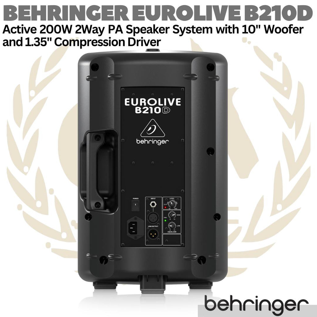 BEHRINGER EUROLIVE B210D Active 2 Way 10" PA Speaker System | Aktif