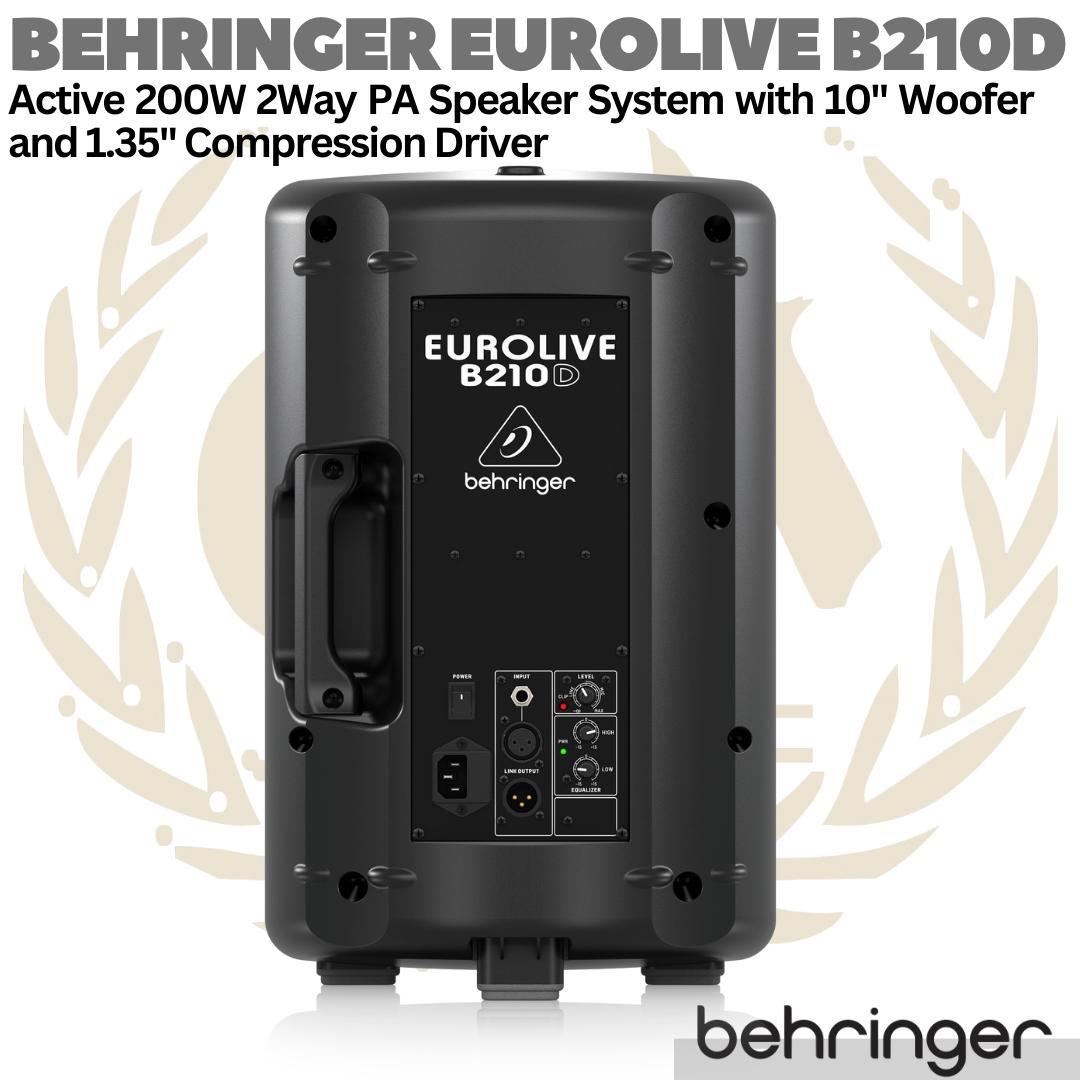 BEHRINGER EUROLIVE B210D Active 2 Way 10" PA Speaker System | Aktif
