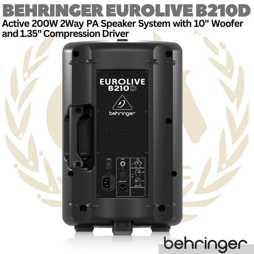 BEHRINGER EUROLIVE B210D Active 2 Way 10" PA Speaker System | Aktif