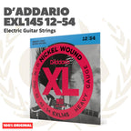 D'Addario EXL145 12-54 Nickel Wound, Heavy Plain 3rd, Electric Guitar Strings - Senar Gitar Listrik Elektrik EXL 145