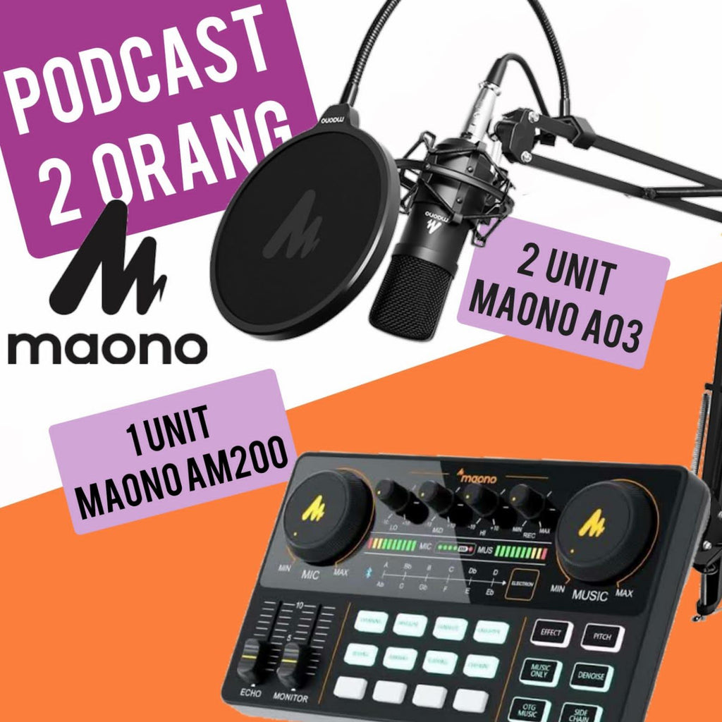 PAKET PODCAST 2 ORANG MAONO AM200 PLUS A03T