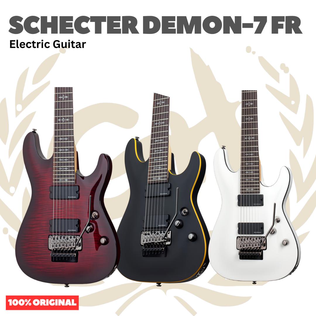 SCHECTER DEMON-7 FR 7 Strings Electric Guitar | Gitar Tremolo Up down